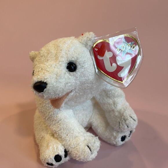 2000 Original TY Beanie Baby  AURORA the White Polar Bear 6.5” NWT excellent… - Picture 6 of 9